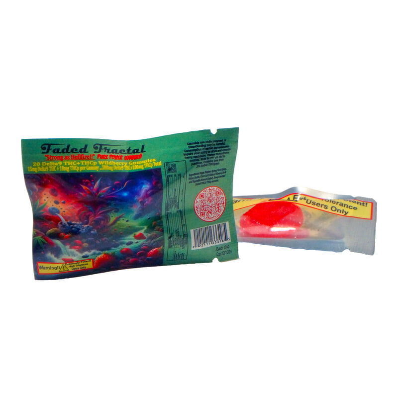Wildberry | Pure Power Gummies | 15mg Delta-9 THC + 10mg THC-P